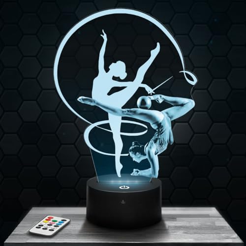 lampe avec une danseuse gym acrobatique