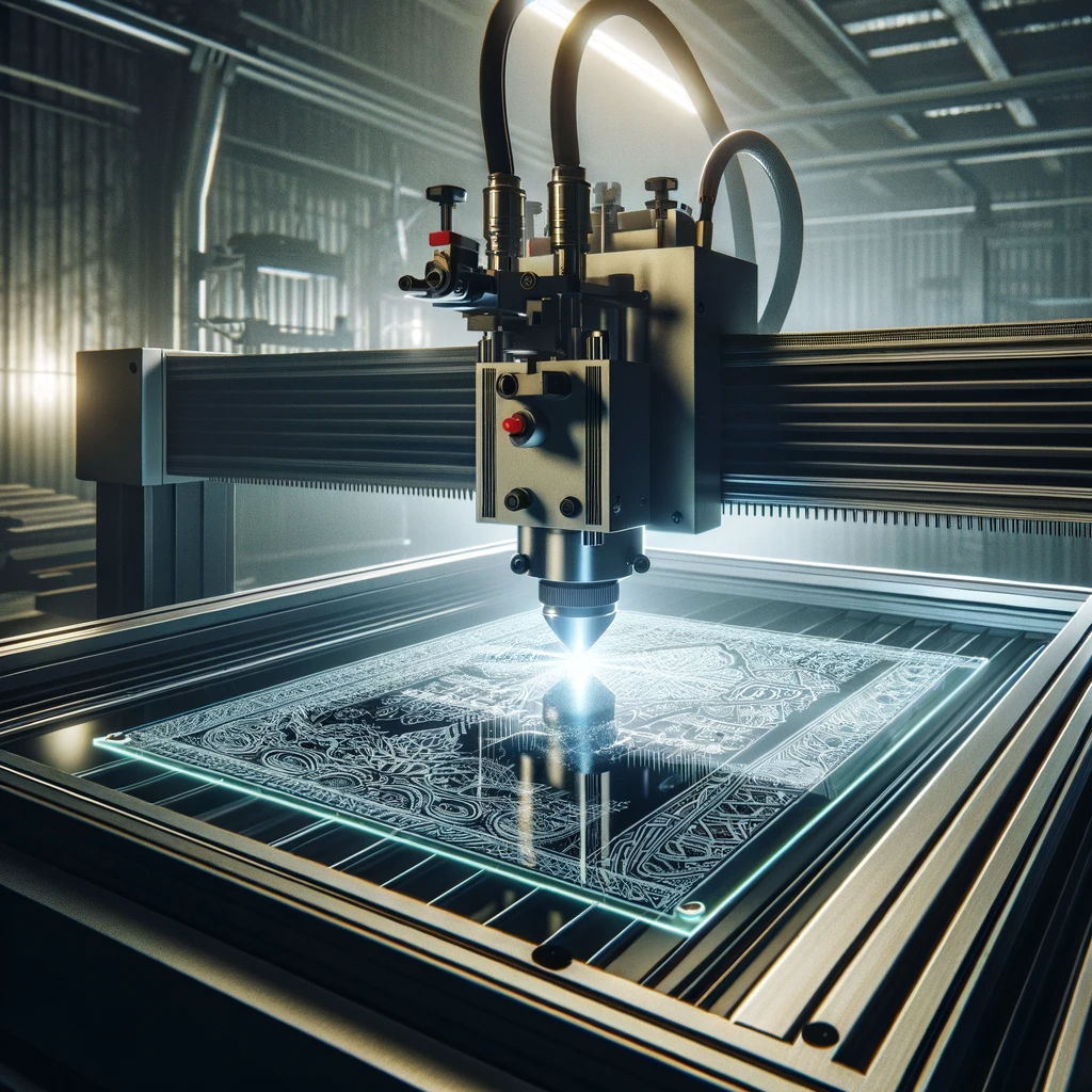 gravure laser sur plaque de plexiglas