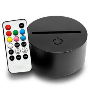 socle noir lumineux led